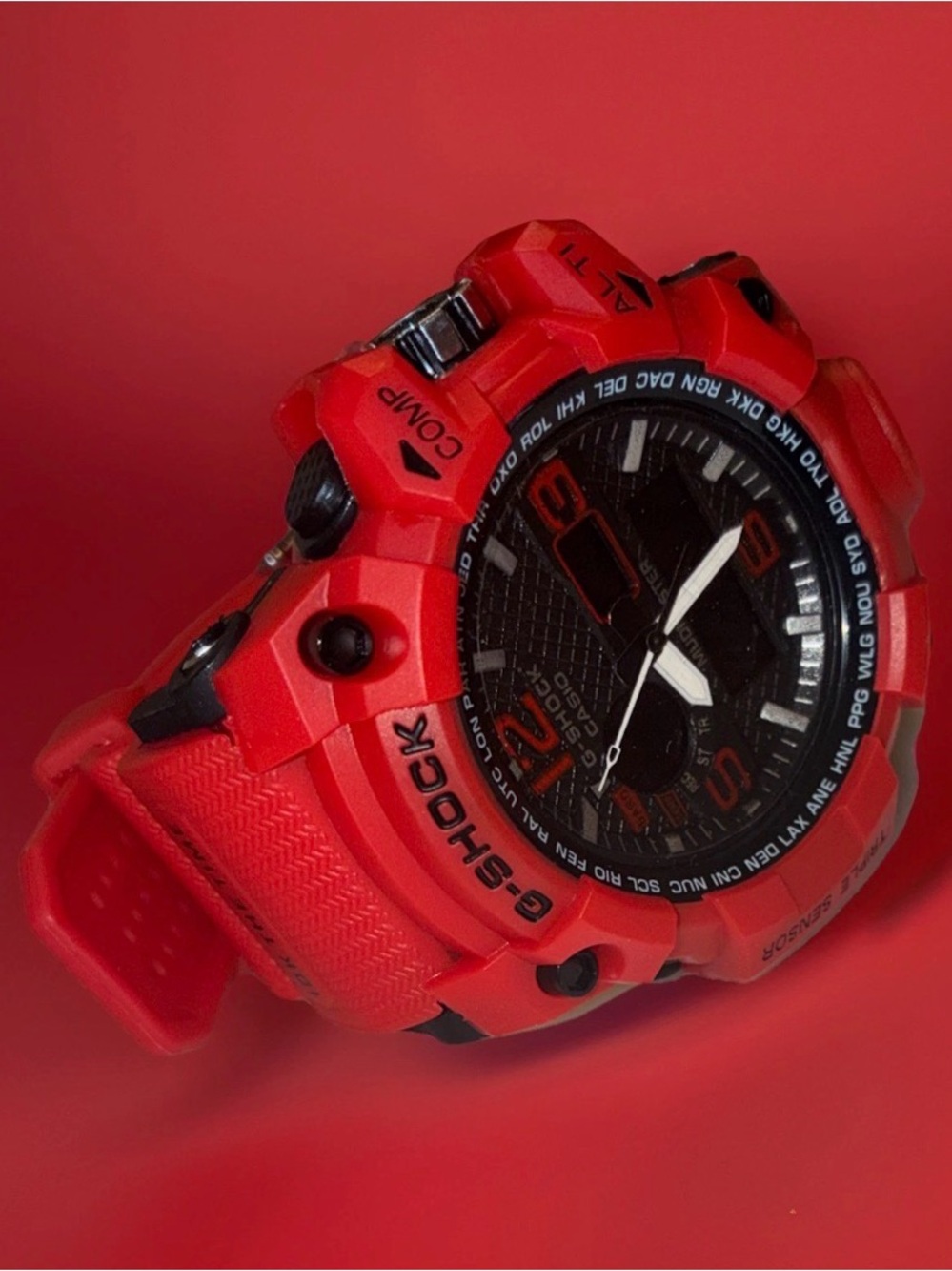 G-Shock Red and Black Rugged Sport Watch